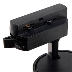 led светильник трековый 1-фазный Jazzway PTR 0725 черный - трековый адаптер