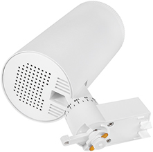 led светильник трековый 1-фазный Jazzway PTR 0728 Zoom белый - внешний вид