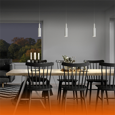 подвесные светильники Ledvance ECO CLASS на 1-фазный трек - пример установки