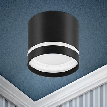 cветильник накладной OL9 GX53 BK/WH "Эра" - пример установки