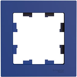 рамка 1-постовая Systeme Electric AtlasDesign, аквамарин - внешний вид