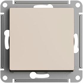переключатель 1-клавишный Systeme Electric AtlasDesign, песочный - внешний вид