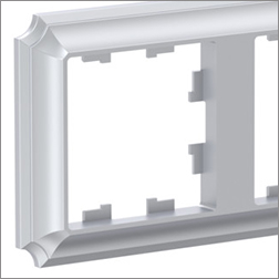 рамка многопостовая Systeme Electric AtlasDesign Antique алюминий - внешний вид