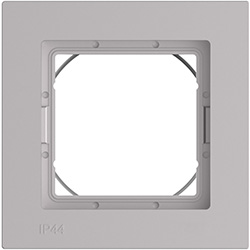 рамка 1-постовая Systeme Electric AtlasDesign Aqua алюминий - внешний вид