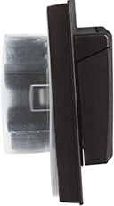 розетка 2-местная IEK РСбш12-3-44-БрТБ Brite - вид сбоку