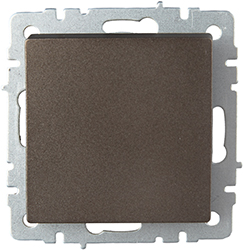 выключатель 1-клавишный проходной IEK ВС10-1-6-БрТБ Brite - внешний вид