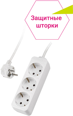 удлинитель 3-местный "ФАZA" FEG-03 - внешний вид