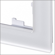 рамка Systeme Electric AtlasDesign Nature, матовое стекло белый - внешний вид