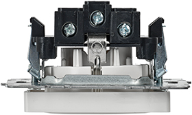 розетка 1-местная IEK РС11-1-0-БрБ Brite - вид сбоку