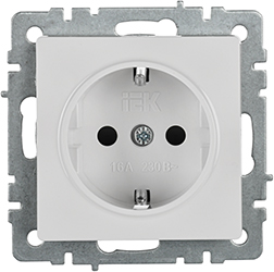розетка 1-местная IEK РС14-1-0-БрБ Brite - внешний вид