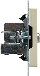 розетка ТВ проходная IEK РТВ10-0-БрКр Brite - вид сбоку