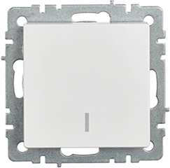 выключатель 1-клавишный IEK ВС10-1-1-БрЖ Brite - внешний вид