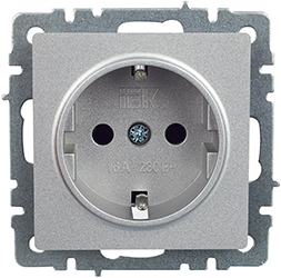 розетка 1-местная IEK РС14-1-0-БрА Brite - внешний вид
