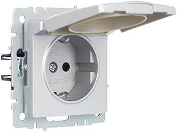 розетка 1-местная IEK РСбш10-3-44-БрА Brite - внешний вид