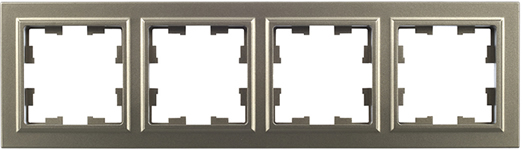 рамка 4-постовая IEK РУ-4-БрШ Brite - внешний вид