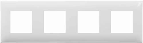 рамка 4-постовая DKC Avanti, цвет белое облако, - внешний вид