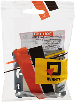 выключатель 1-клавишный DKC Avanti, цвет ванильная дымка - упаковка