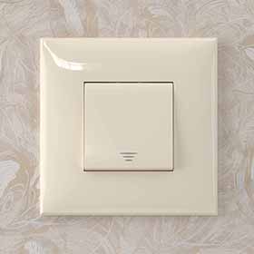 рамка 1-постовая DKC Avanti, цвет ванильная дымка, - внешний вид