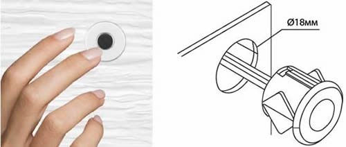 датчик касания SEN32 Feron - монтаж