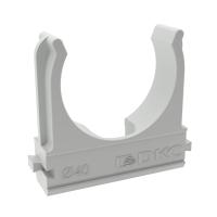 купить Держатель для трубы 40мм серый DKC 50шт  в Ухте Держатель для трубы 40мм серый DKC 50шт