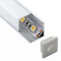 купить Профиль угловой квадрат 16*16*2000мм ViaSvet крепеж 4шт+заглушки 2шт в Ухте Профиль угловой квадрат 16*16*2000мм ViaSvet крепеж 4шт+заглушки 2шт