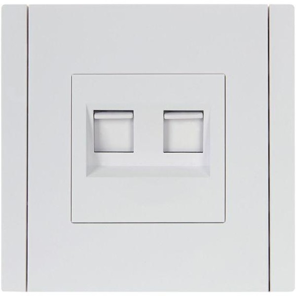 купить Фортепиано белый механизм RJ45 2x8(8) скрытая 2-ая кат.5е в Ухте Фортепиано белый механизм RJ45 2x8(8) скрытая 2-ая кат.5е