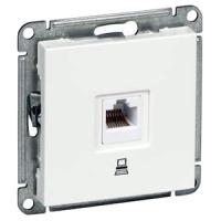 купить Вессен59 белый розетка RJ45 скрытая 1-ая   в Ухте Вессен59 белый розетка RJ45 скрытая 1-ая