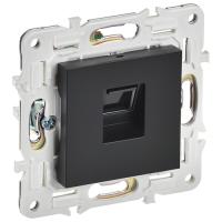 купить Сканди черный розетка RJ45 скрытая 1-ая кат.5E в Ухте Сканди черный розетка RJ45 скрытая 1-ая кат.5E