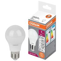 купить Лампа светодиодная 220В Е27 7Вт 4000К 560лм стандарт A60 матовая Osram LED Value в Ухте Лампа светодиодная 220В Е27 7Вт 4000К 560лм стандарт A60 матовая Osram LED Value