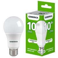 Лампа свд 220В Е27 10Вт 4000К 1000лм стандарт A60 матовая GENERICA (IEK) 