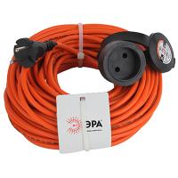 купить Удлинитель 1-мест 20м ПВС 2*0,75 оранжевый  IP44 ЭРА  в Ухте Удлинитель 1-мест 20м ПВС 2*0,75 оранжевый  IP44 ЭРА