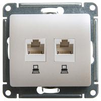 купить Глосса перламутр розетка RJ45 скрытая 2-ая   в Ухте Глосса перламутр розетка RJ45 скрытая 2-ая