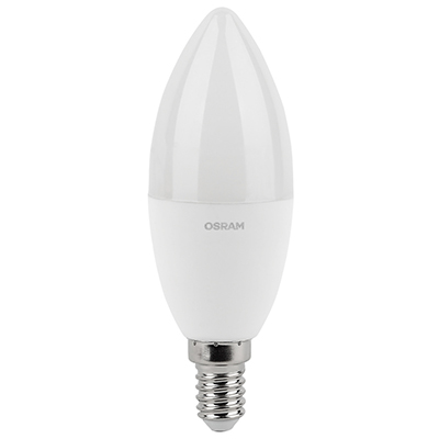 купить Лампа свеча свд Е14 10Вт 4000К 800лм B39 матовая Osram LED Value black в Ухте Лампа свеча свд Е14 10Вт 4000К 800лм B39 матовая Osram LED Value black