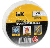 купить Изолента ПВХ 19мм*20м белый IEK  в Ухте Изолента ПВХ 19мм*20м белый IEK