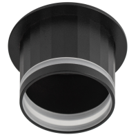купить Светильник точечный GU5.3 круг черный встраиваемый  в Ухте Светильник точечный GU5.3 круг черный встраиваемый