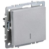 купить Брайт алюминий выключатель 1кл с подсветкой скрытая 10А IP20  в Ухте Брайт алюминий выключатель 1кл с подсветкой скрытая 10А IP20