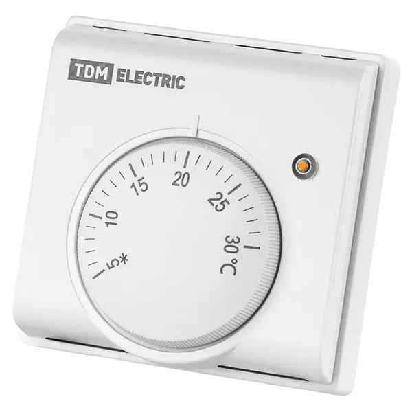 Терморегулятор воздуха открытая 10А белый TDM +5…+30°С
