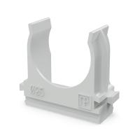 купить Держатель для трубы 25мм серый упак (100 шт) ПРОМРУКАВ в Ухте Держатель для трубы 25мм серый упак (100 шт) ПРОМРУКАВ