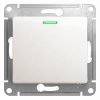 купить Глосса перламутр выключатель 1кл с подсветкой скрытая 10А IP20  в Ухте Глосса перламутр выключатель 1кл с подсветкой скрытая 10А IP20