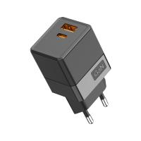 купить Устройство зарядное USB-A+USB-C  Rexant 35Вт черный в Ухте Устройство зарядное USB-A+USB-C  Rexant 35Вт черный