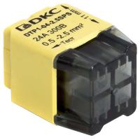 Клемма 4*2,5мм2 компактная желтый DKC упак (50 шт)