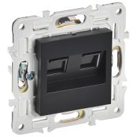 купить SKANDY Роз. комп. 2-ая RJ45 кат.5E SK-K03Bl черн. IEK в Ухте SKANDY Роз. комп. 2-ая RJ45 кат.5E SK-K03Bl черн. IEK