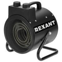 Тепловая пушка 3000Вт 220В 220м3/ч круглый черный Rexant регулировка наклона