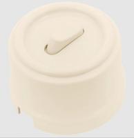 Бирони ваниль выключатель 1кл открытая 10А IP20  клавишный  Jantera