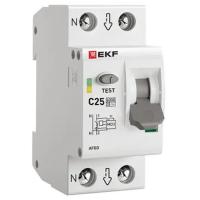 Устройство защиты от дугового пробоя (УЗДП) с автоматическим выключателем 1P+N 25А (C) 6кА EKF PROxi