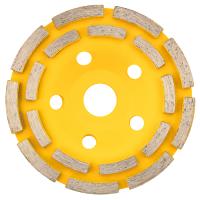 купить Чашка алмазная шлифовальная, двухрядная 125*22,2мм KRANZ в Ухте Чашка алмазная шлифовальная, двухрядная 125*22,2мм KRANZ