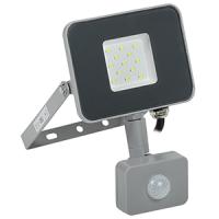 Прожектор свд 10Вт 6500К 900лм серый датчик движения IP54 120° SMD IEK 