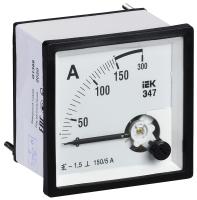 Амперметр Э47 150А класс точности 1,5 72*72мм IEK