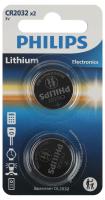 купить Батарейка дисковая CR2032 BL2 Philips в Ухте Батарейка дисковая CR2032 BL2 Philips