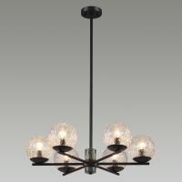 Светильник потолочный (люстра) 6*40Вт E14 черный 